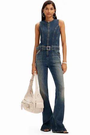 Desigual Dopasowany kombinezon jeansowy