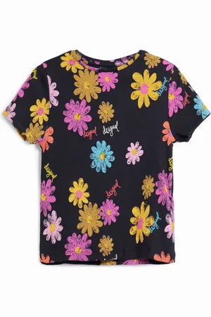 Desigual Koszulka z krótkim rękawem w kwiaty