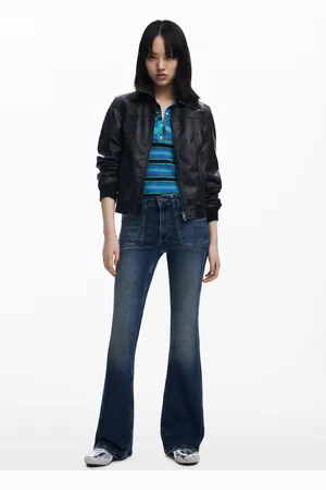 Desigual Jeansy rozszerzane