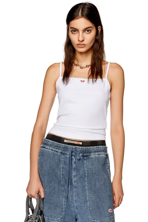 Diesel Cami top with embroidered D patch T-Shirts Woman