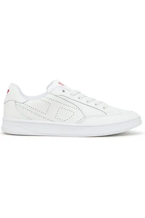 Diesel S-Dakota-Leather sneakers with perforated logo Sneakers Man