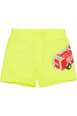 Diesel Swim shorts with fire truck print Beachwear Man