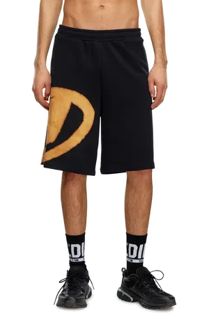 Diesel Sweat shorts with bleached logo Shorts Man