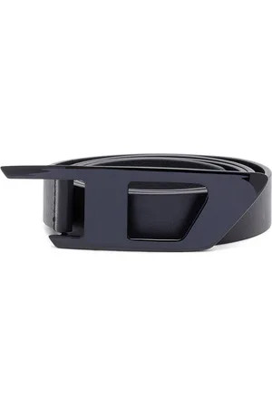 Diesel Slim leather belt with D buckle Belts Man