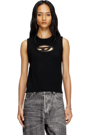 Diesel Knit tank top in cashmere blend Knitwear Woman