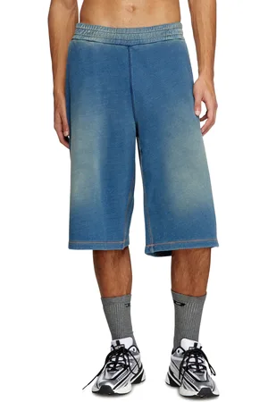 Diesel Faded indigo sweat shorts Shorts Man