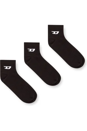 Diesel Three-pack ankle socks with D logo Socks Man