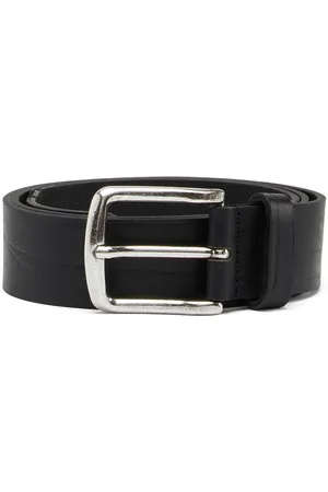Diesel Treated leather belt with logo Belts Man