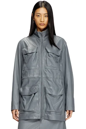 Diesel Leather field jacket Leather jackets Woman