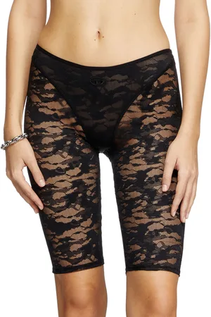 Diesel Camo lace bike shorts with lingerie detail Pants Woman