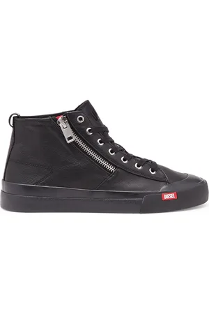 Diesel S-Athos Zip-High-top sneakers in premium leather Sneakers Man