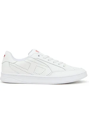 Diesel S-Dakota-Leather sneakers with perforated logo Sneakers Woman