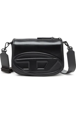 Diesel 1DR-Camera bag in premium leather Crossbody Bags Unisex