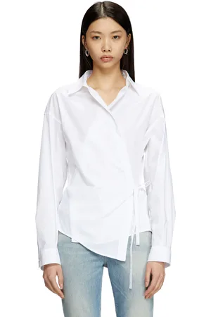 Diesel Wrap shirt with logo charm Shirts Woman