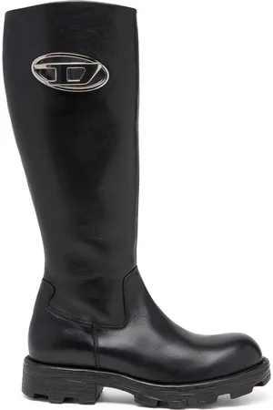 Diesel D-Hammer-Leather knee-high boots Boots Woman