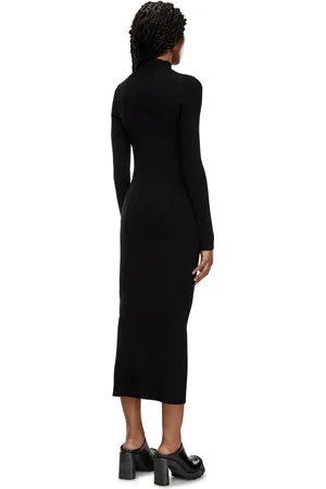 Diesel Long dress in ribbed knit Dresses Woman