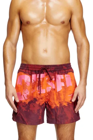 Diesel Mid-length swim shorts with graphic print Swim shorts Man