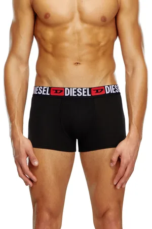 Diesel Three-pack of all-over logo waist boxers Trunks Man