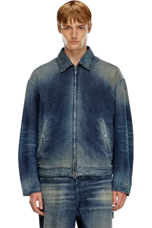 Diesel Padded jacket in utility-style denim Denim Jackets Man