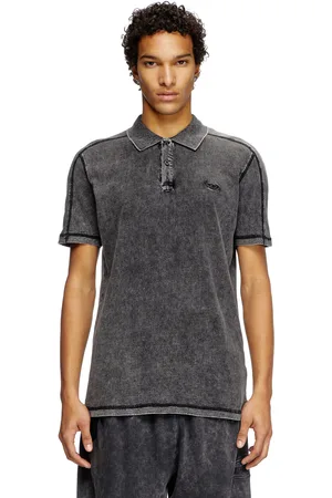 Diesel Denim-look polo shirt Polos Man