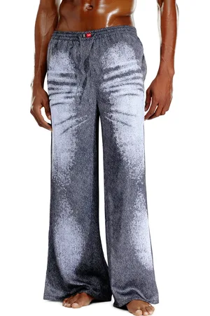 Diesel Satin pyjama pants with denim look Pajamas Unisex