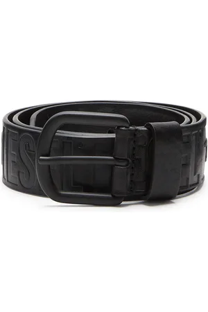 Diesel Belt in logo-debossed leather Belts Man