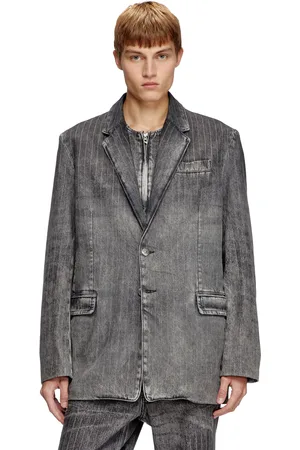 Diesel Blazer in tailoring pinstripe denim Denim Jackets Unisex