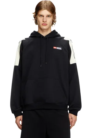 Diesel Hoodie with shoulder pockets Sweaters Man