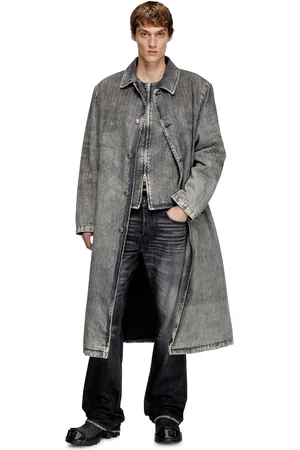 Diesel Coat in tailoring pinstripe denim Denim Jackets Man