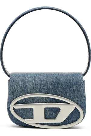 Diesel 1DR-Iconic shoulder bag in solarised denim Shoulder Bags Woman