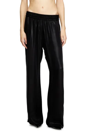 Diesel Satin track pants Pants Woman