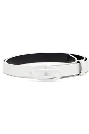 Diesel Slim belt in glossy leather Belts Woman