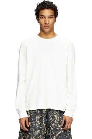 Diesel Long-sleeve T-shirt with logo embroidery T-Shirts Man