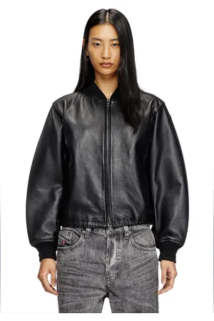 Diesel Leather bomber jacket Leather jackets Woman