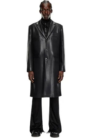 Diesel Coat in pinstriped cool wool Winter Jackets Man