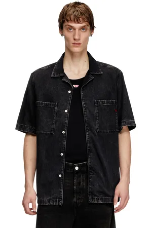 Diesel Bowling shirt in Tencel denim Denim Shirts Man