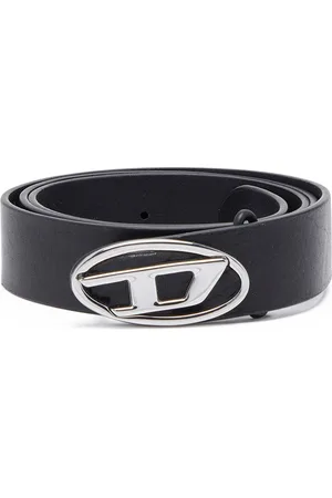 Diesel Leather belt with Oval D logo Belts Man