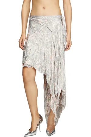 Diesel Asymmetrical gathered skirt Skirts Woman