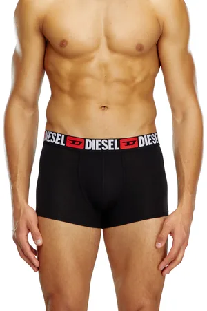 Diesel Three-pack of all-over logo waist boxers Trunks Man