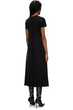 Diesel T-shirt dress with embroidered D Dresses Woman