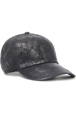 Diesel Baseball cap in coated denim Caps Unisex