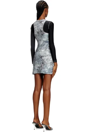 Diesel Long sleeved mini dress Dresses Woman