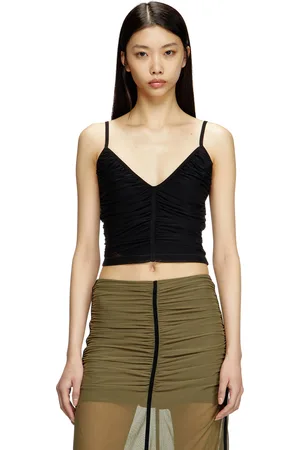 Diesel Gathered strappy top T-Shirts Woman
