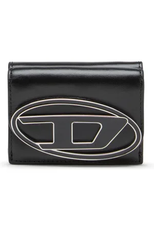 Diesel Tri-fold wallet in leather Small Wallets Woman