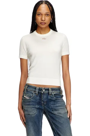 Diesel Short-sleeve jumper in wool Knitwear Woman