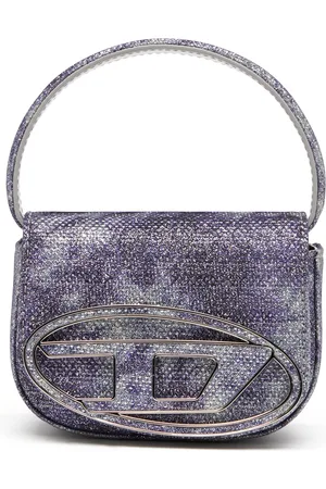 Diesel 1DR Xs-Iconic mini bag in shimmer fabric Crossbody Bags Woman