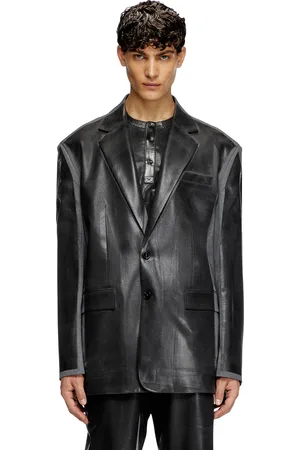 Diesel Oversized blazer with coated front Jackets Unisex