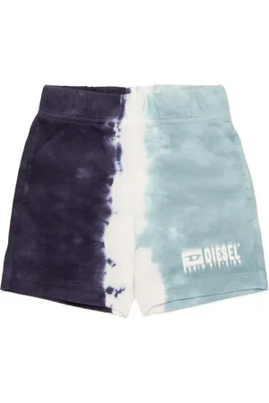 Diesel Dip-dyed sweat shorts with dégradé logo Shorts Man