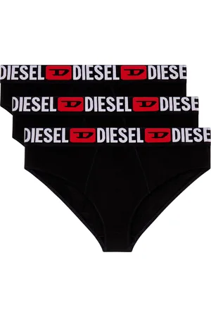 Diesel Three-pack ribbed high-waisted briefs Panties Woman
