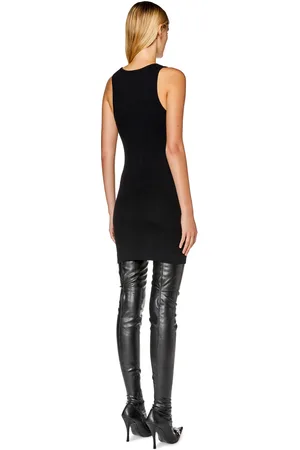 Diesel Mini tank dress with D logo Dresses Woman